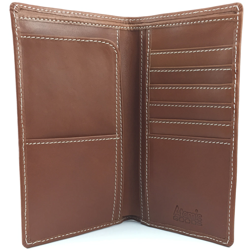 Breast Pocket Checkbook Wallet Open