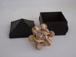 Load image into Gallery viewer, Small Square Box with Puzzle Brown
