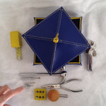 Load image into Gallery viewer, Tool Box in Blue Latigo Leather
