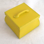 Load image into Gallery viewer, Square Yellow Box with Lid Medium
