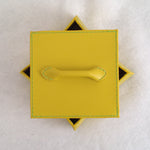 Load image into Gallery viewer, Square Yellow Box with Lid Medium
