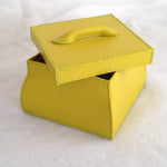 Load image into Gallery viewer, Square Yellow Box with Lid Medium
