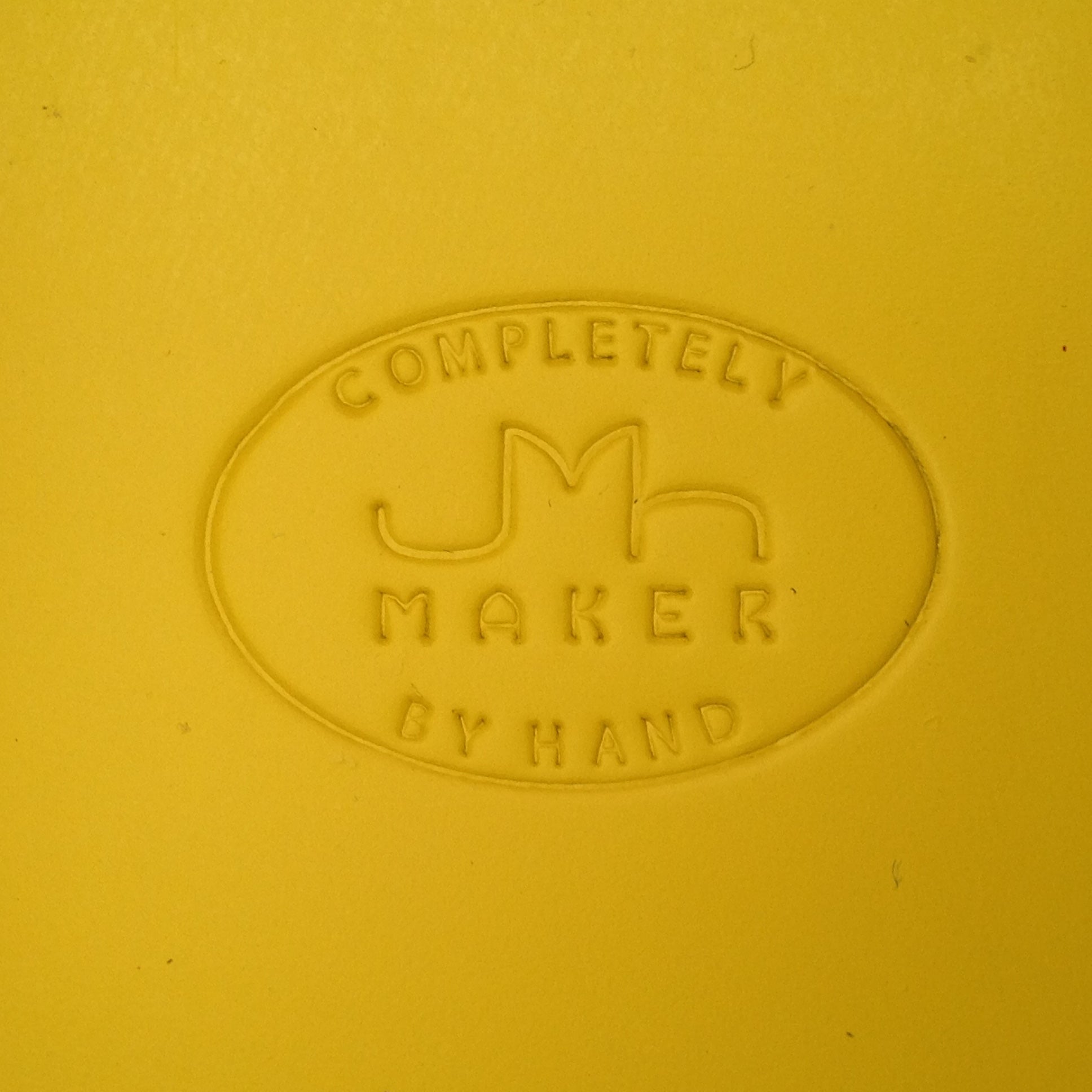 Square Yellow Box with Lid Medium