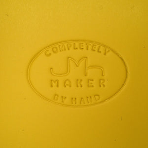 Square Yellow Box with Lid Medium