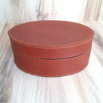 Load image into Gallery viewer, Medium Oval Box with Lid Tan
