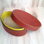 Load image into Gallery viewer, Medium Oval Box with Lid Tan
