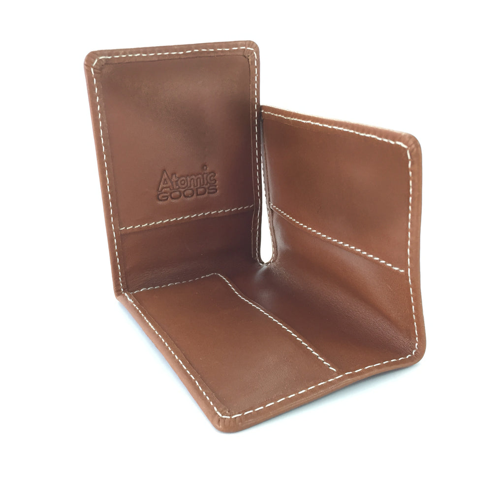 Three Fold Card Wallet Open