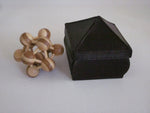 Load image into Gallery viewer, Small Square Box with Puzzle Brown
